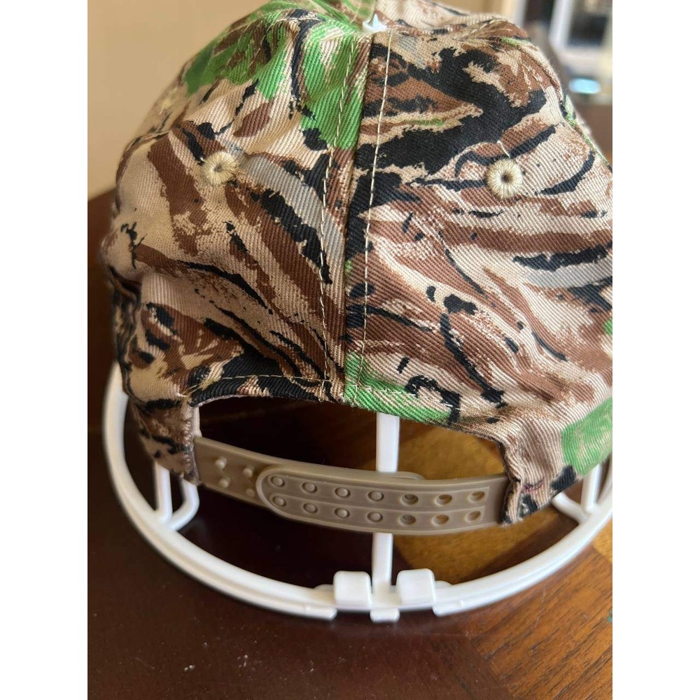 Vintage Jug Island Hunting Club Camo Snapback Hat Tiger Stripe Deer Buck - Picture 2 of 5